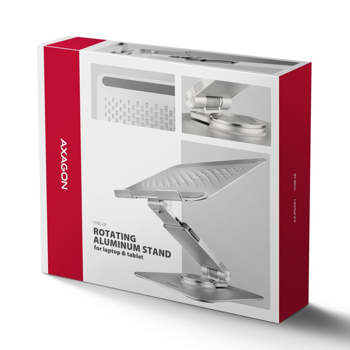 EAN 8595247908650 - Axagon STND-LR soporte para ordenador portátil Mesita plegable para ordenador portátil Plata 43,9 cm (17. imagen 23
