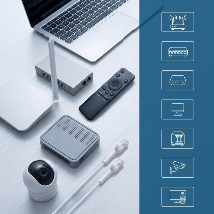 EAN 5906168638985 - Extralink Kat.6A U/FTP 2m 1Gbps Biały | Patchcord LAN | Miedź Kabel sieciowy skrętka, łamana końcówka (EX imagen 11