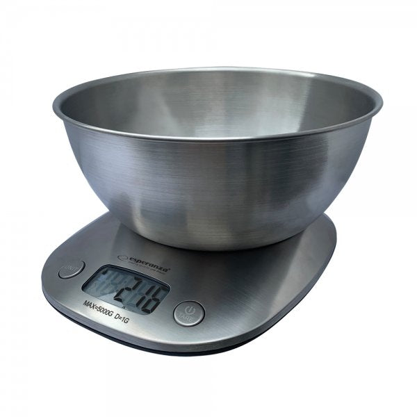 EAN 5901299955543 - Esperanza LYCHEE Metálico Encimera Ovalado Báscula electrónica de cocina imagen 1