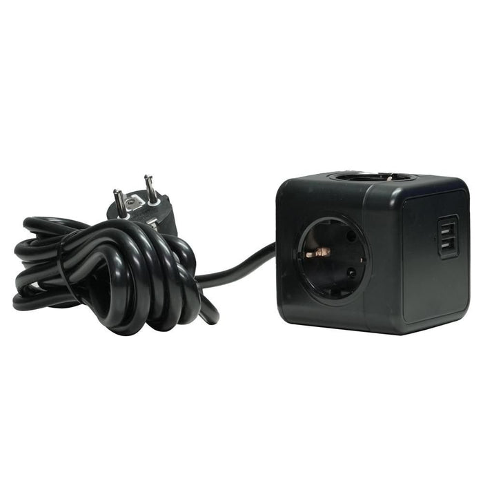 EAN 2950006017886 - Microconnect GRUCUBE2USB-B3 base múltiple 3 m 3 salidas AC Interior Negro imagen 1