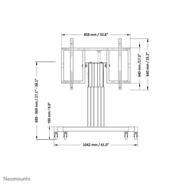 EAN 8717371449988 - Neomounts PLASMA-M2550TBLACK mueble y soporte para dispositivo multimedia Negro imagen 4