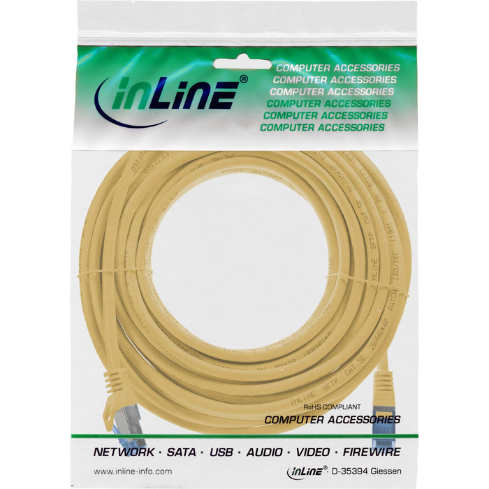 EAN 4043718336852 - InLine 72605Y cable de red Amarillo 5 m Cat6a S/FTP (S-STP) Alrededor imagen 3