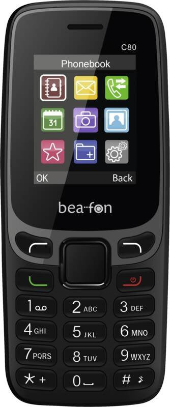 EAN 9120124824571 - Beafon C80 4,5 cm (1.77") 67 g Negro Teléfono básico imagen 1