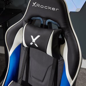 EAN 94338512465 - X Rocker 5124601 silla para videojuegos Butaca para jugar Asiento acolchado tapizado Negro, Azul imagen 9