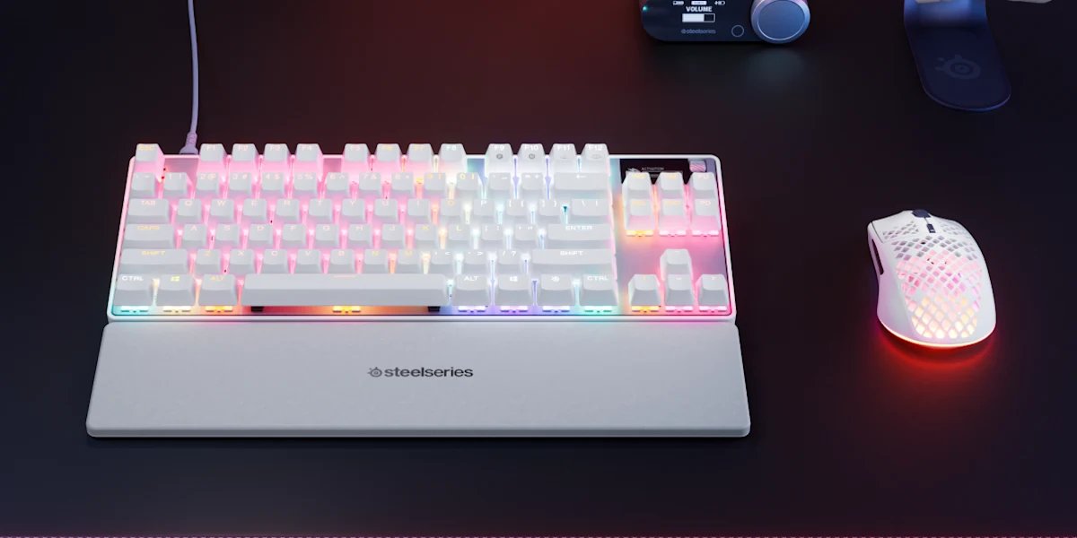 EAN 5707119060547 - Steelseries APEX PRO TKL GEN 3 teclado Juego USB Inglés de EE. UU. Blanco imagen 4