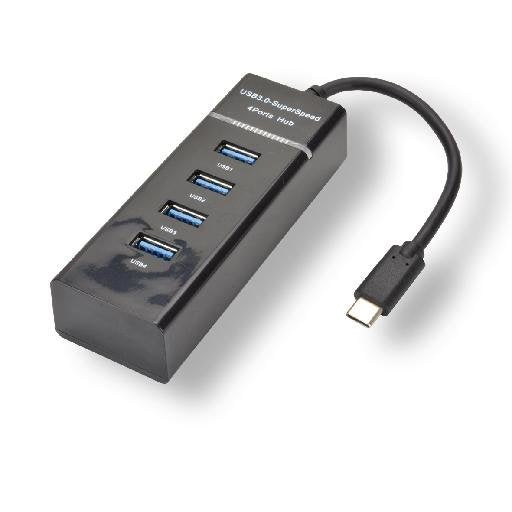 EAN 3700224763336 - MCL USB3C-H114 hub de interfaz USB 3.2 Gen 1 (3.1 Gen 1) Type-C 5000 Mbit/s Negro imagen 1