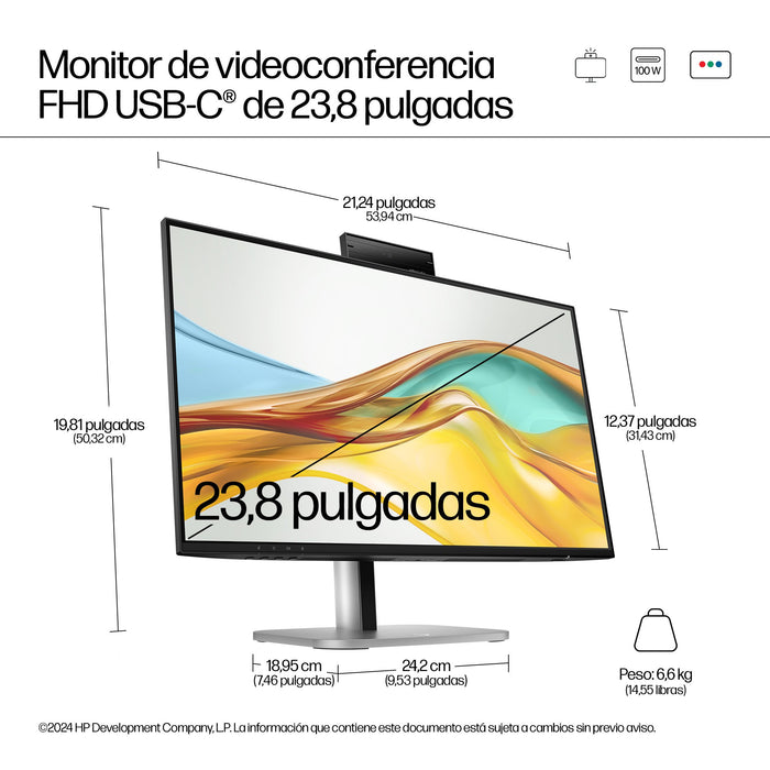 EAN 5715063749487 - HP Series 5 Pro 524pm pantalla para PC 60,5 cm (23.8") 1920 x 1080 Pixeles Full HD LCD Negro imagen 5