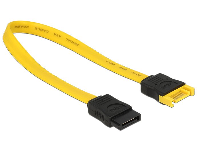EAN 4043619839490 - DeLOCK 83949 cable de SATA 0,2 m SATA 7-pin Amarillo imagen 1