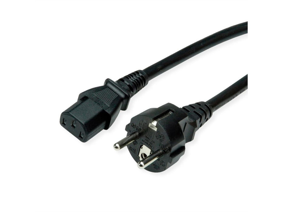 EAN 7630049632127 - ROLINE 19.08.1024 cable de transmisión Negro 1,8 m CEE 7/7 C13 acoplador imagen 1