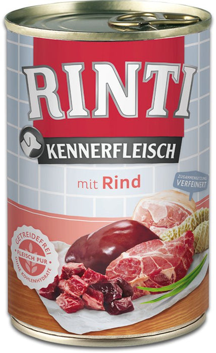 EAN 4000158910516 - RINTI 91051 alimento húmedo para perros Ternera Adulto 400 g imagen 1