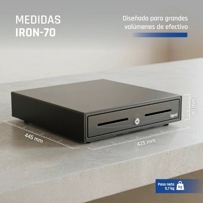 EAN 8435364317433 - iggual IRON-70 Cajón de efectivo automático y manual imagen 7