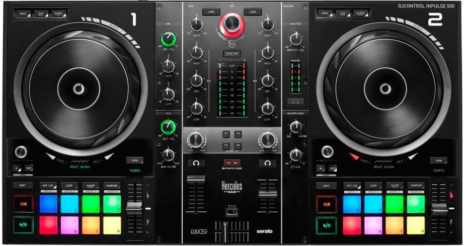 EAN 3362934746094 - Hercules Inpulse 500 DVS (Sistema de vinilo digital) para scratch digital Negro imagen 1