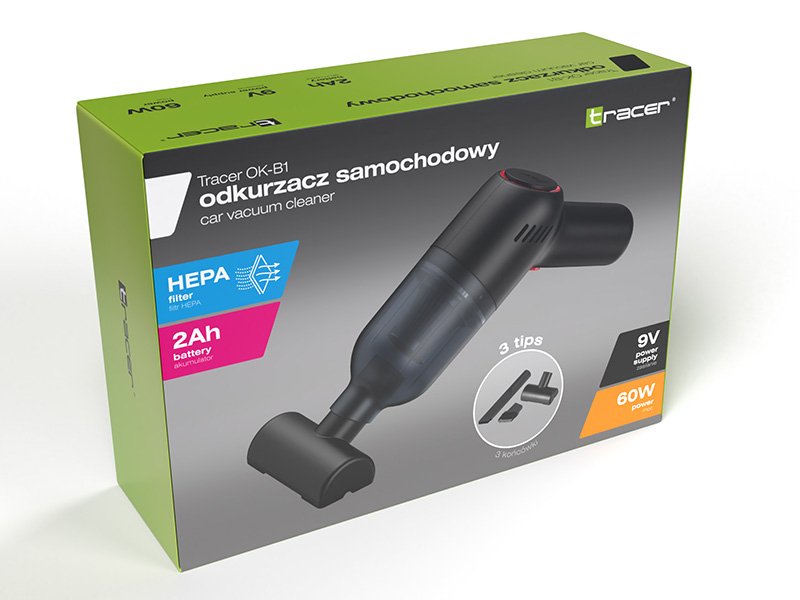 EAN 5907512873823 - Tracer OK-B1 aspiradora de mano Negro Sin bolsa imagen 9