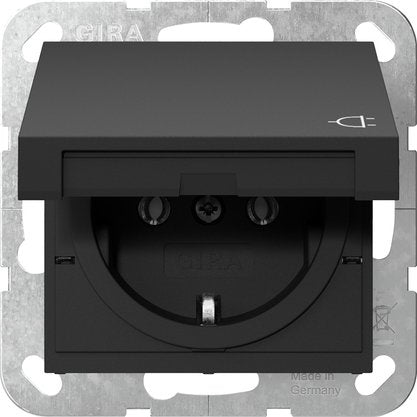 EAN 4010337093992 - GIRA System 55 toma de corriente Schuko Antracita imagen 1
