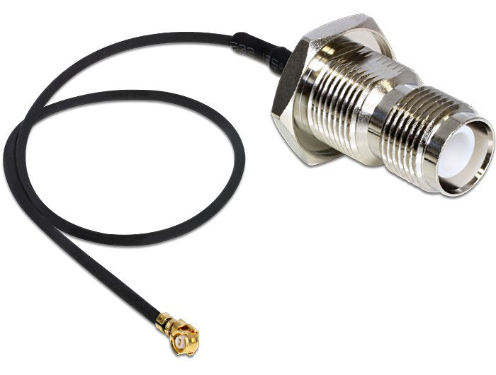 EAN 4043619884643 - DeLOCK 88464 cable de señal 0,2 m Negro, Oro, Plata imagen 2