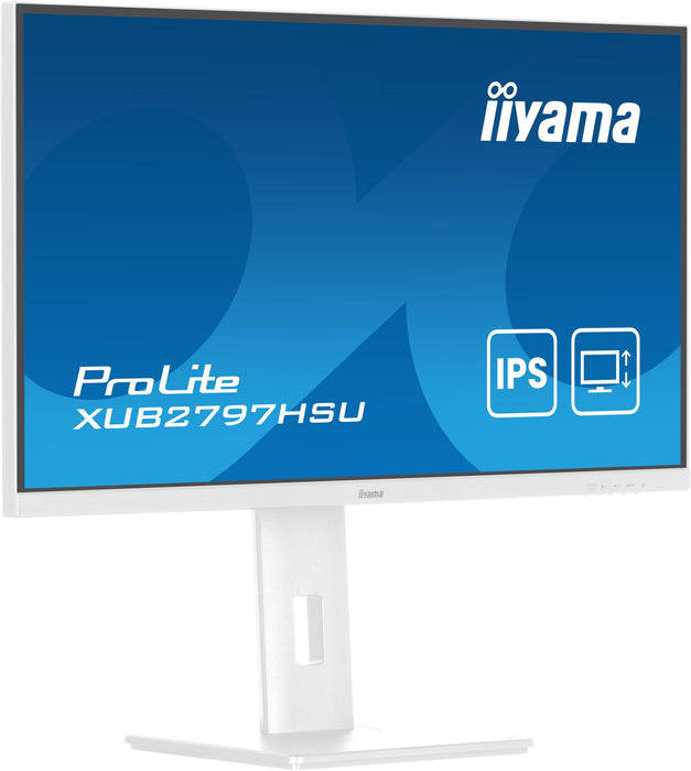 EAN 4948570124893 - iiyama ProLite XUB2797HSU-W2 pantalla para PC 68,6 cm (27") 1920 x 1080 Pixeles Full HD LED Blanco imagen 5