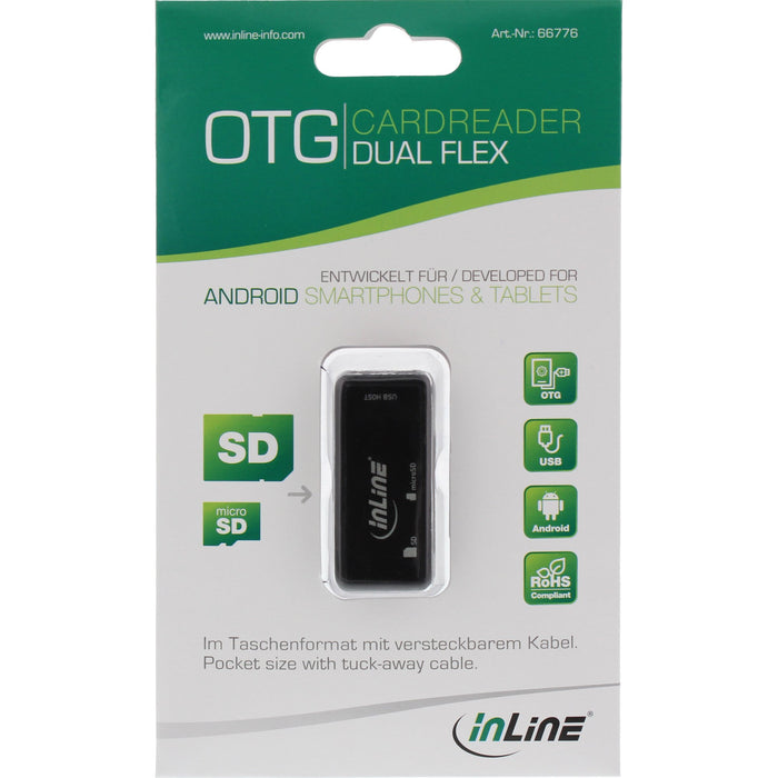 EAN 4043718213955 - InLine 66776 lector de tarjeta USB 2.0 Negro imagen 3