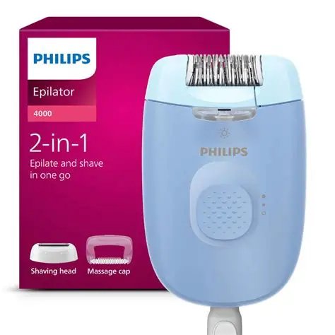 EAN 8720689030922 - Philips 2000 series BRE247/00 depiladora Azul imagen 5
