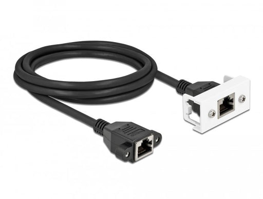 EAN 4043619871353 - DeLOCK 87135 cable de red Negro, Blanco Cat6a S/FTP (S-STP) imagen 1