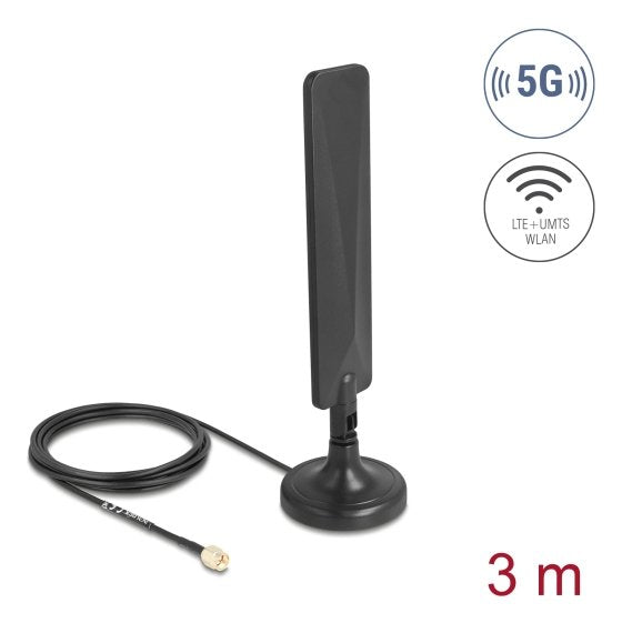 EAN 4043619100408 - DeLOCK 10040 antena para red Antena omnidireccional SMA 3 dBi imagen 1
