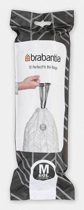 EAN 8710755126901 - Brabantia 126901 bolsa para basura 60 L Blanco 10 pieza(s) imagen 1