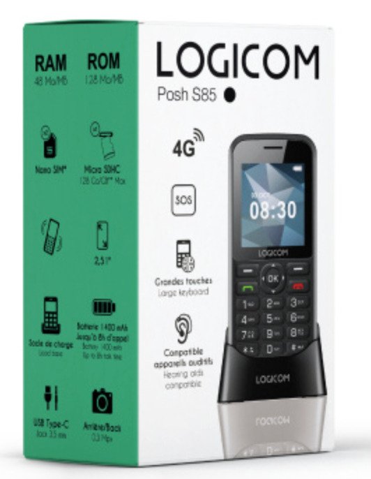 EAN 3483070031001 - Logicom Posh S85 6,38 cm (2.51") Negro imagen 6