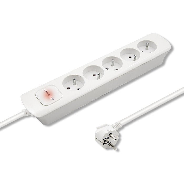 EAN 5901878502762 - Qoltec 50276 base múltiple 1,8 m 5 salidas AC Interior Blanco imagen 2