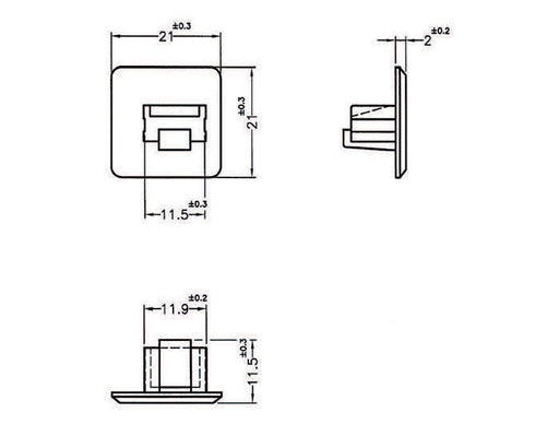 EAN 4043619640195 - DeLOCK 64019 tapa de seguridad para enchufe RJ-45 Blanco 10 pieza(s) imagen 2