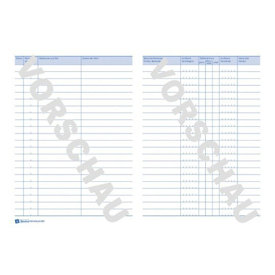 EAN 4004182002230 - Avery 223 registro comercial (libro) Azul, Blanco imagen 3