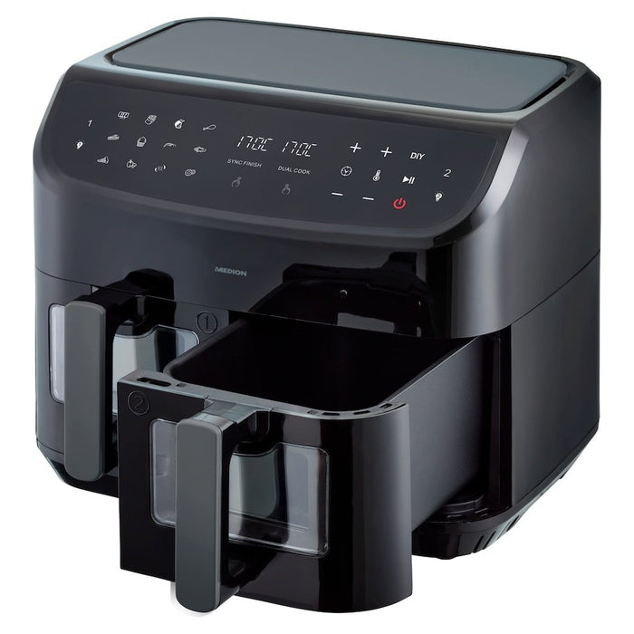 EAN 4061275214840 - MEDION LIFE P20 Doble 8,7 L 2600 W Freidora de aire caliente Negro imagen 8