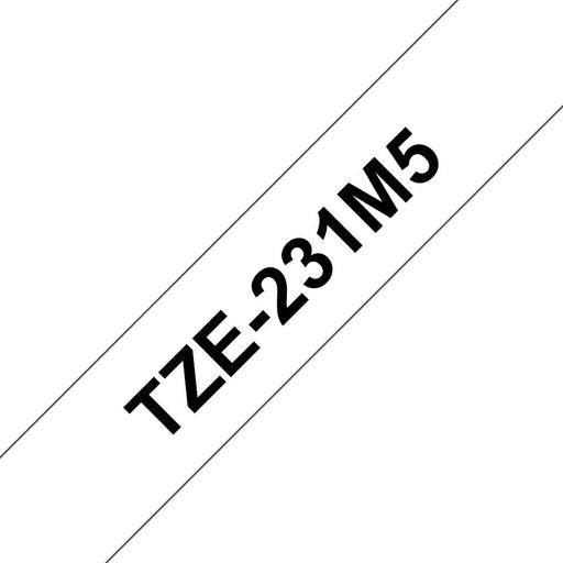 EAN 4977766802796 - Brother TZE-231M5 cinta para impresora de etiquetas Negro sobre blanco imagen 1