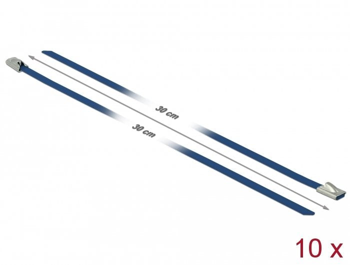 EAN 4043619187942 - DeLOCK 18794 presilla Acero Azul 10 pieza(s) imagen 2