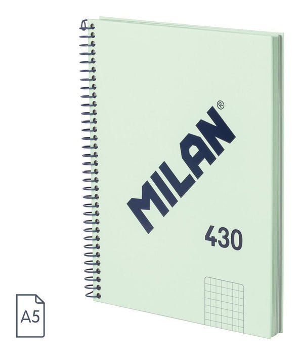 EAN 8411574107514 - Milan 57153E80SNCGR cuaderno y block A5 80 hojas Verde imagen 1
