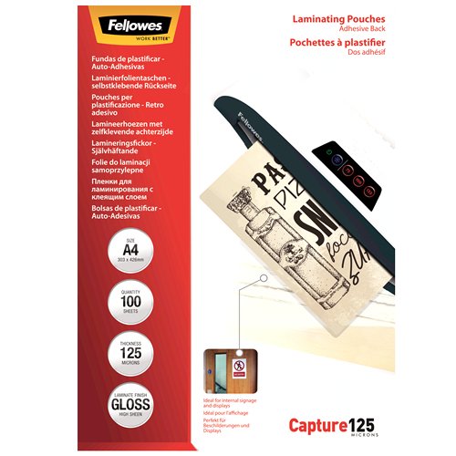 EAN 43859641482 - Fellowes 5328502 película de laminación A4 100 pieza(s) imagen 1