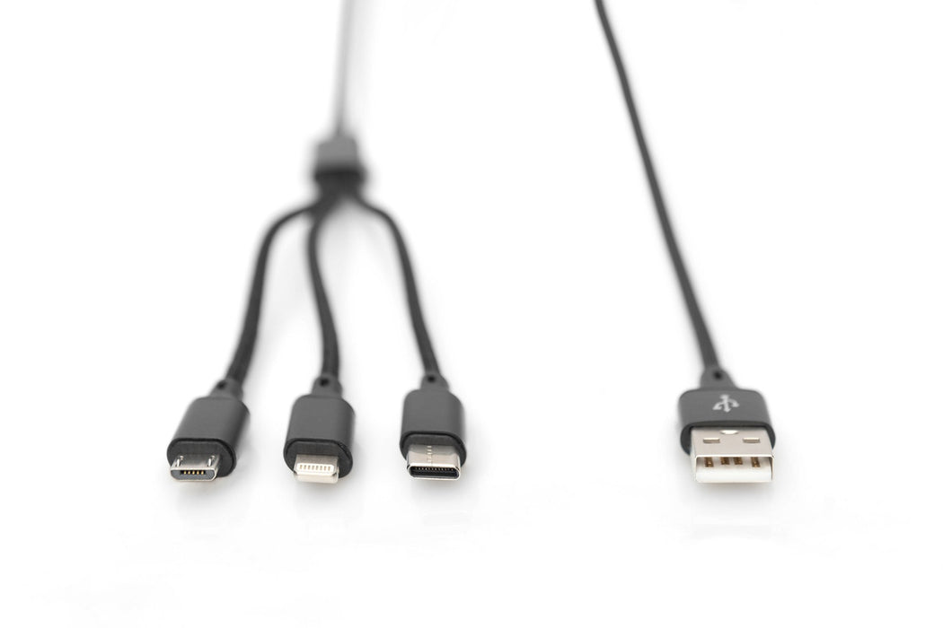 EAN 4016032467113 - Digitus AK-300160-010-S cable USB USB A USB C 10 W Negro imagen 5
