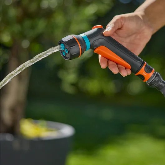 EAN 4066407024878 - Gardena 18375-20 pistola de pulverización de agua o boquilla Boquilla de lavado Gris, Naranja imagen 6