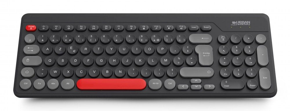 EAN 3760170883113 - Urban Factory OWC24UF teclado Universal RF inalámbrico AZERTY Francés Negro, Gris, Rojo imagen 3