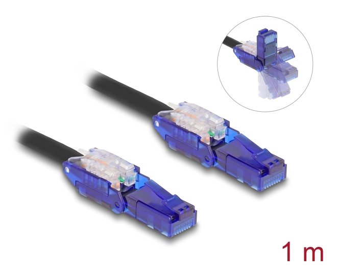 EAN 4043619809264 - DeLOCK 80926 cable de red Negro, Violeta 1 m Cat6 U/UTP (UTP) imagen 2