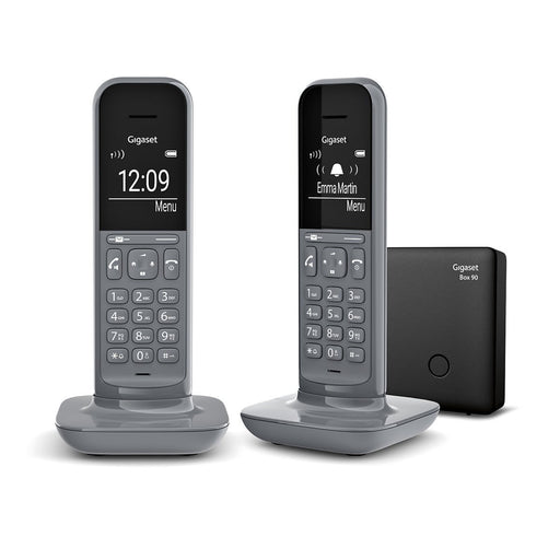 EAN 4250366859521 - Gigaset CL390 Duo Teléfono DECT/analógico Identificador de llamadas Gris imagen 1