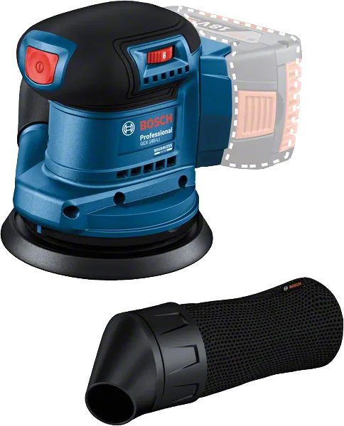 EAN 4059952608365 - Bosch GEX 185-LI Professional Lijadora rotorbital 10000 OPM Azul imagen 2