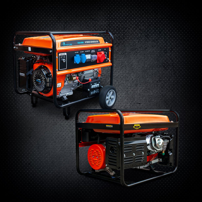 EAN 5905090330370 - Extralink EX.30370 motor-generador 5000 W 25 L Gas natural, Gas licuado del petróleo (LPG), Gasolina Negr imagen 13