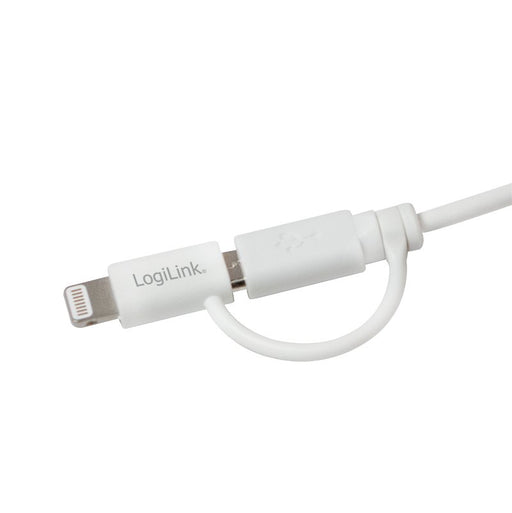 EAN 4052792044775 - LogiLink CU0118 cable USB 1 m Micro-USB A USB A Blanco imagen 2