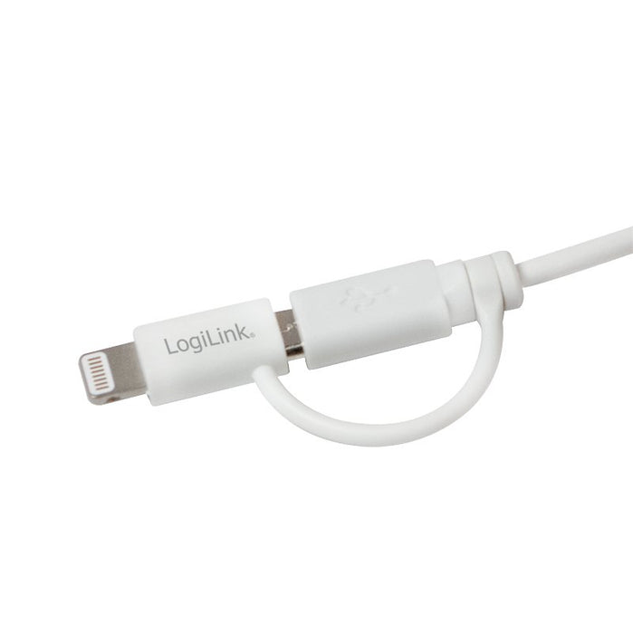 EAN 4052792044775 - LogiLink CU0118 cable USB 1 m Micro-USB A USB A Blanco imagen 2