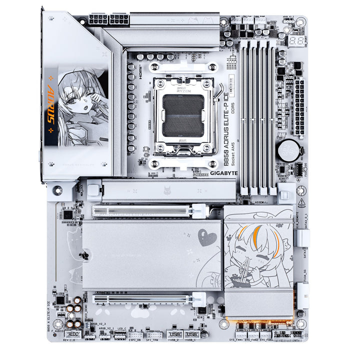 EAN 4719331882488 - GIGABYTE B850 AORUS ELITE-P ICE AMD B850 Zócalo AM5 ATX imagen 2