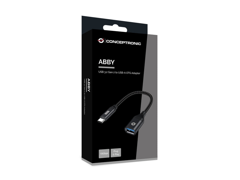 EAN 4015867236291 - Conceptronic ABBY18B cambiador de género para cable USB-C USB-A Negro imagen 3