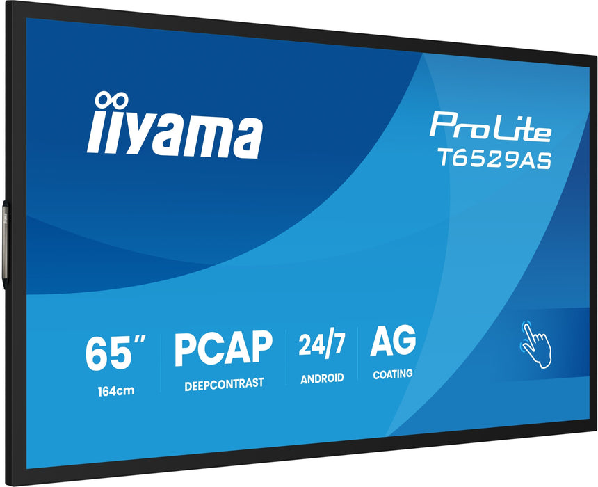 EAN 4948570125593 - iiyama T6529AS-B1AG pantalla de señalización Panel plano interactivo 163,8 cm (64.5") LED Wifi 500 cd / m imagen 7