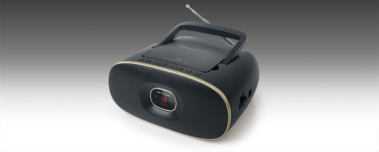 EAN 3700460206383 - Muse MD-202 VT Analógica FM, MW Negro, Oro imagen 4