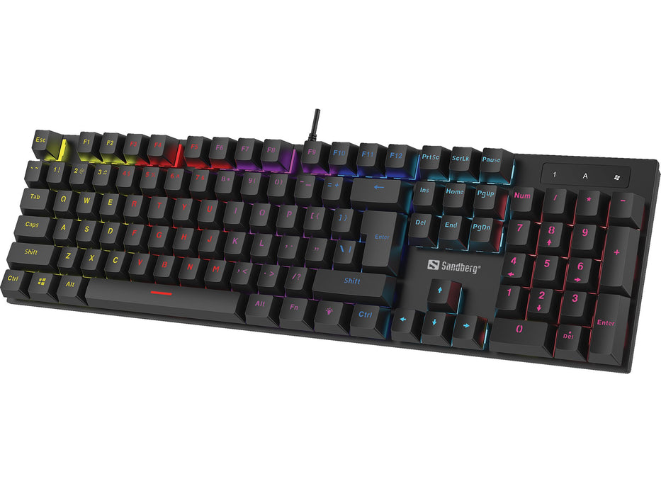 EAN 5705730640308 - Sandberg 640-30 teclado Juego USB QWERTY Inglés internacional Negro imagen 1