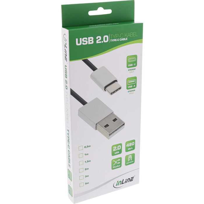 EAN 4043718260614 - InLine 35834 cable USB USB 2.0 1,5 m USB C USB A 0,48 Gbit/s Negro imagen 2