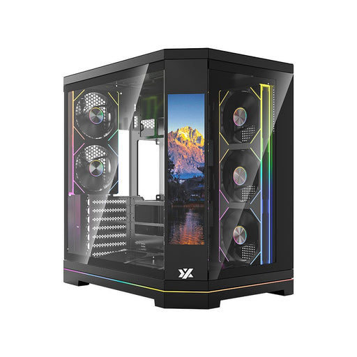 EAN 6978262011994 - XYZ Gabinete Neutrón X Pro, Midi-Tower, ATX/Micro-ATX/ITX, USB 3.0, sin Fuente, 5 Ventiladores Instalados imagen 2
